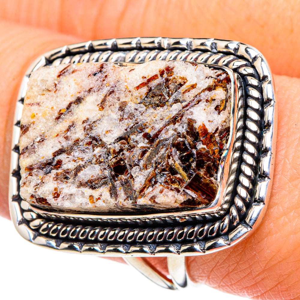 Astrophyllite Rings handcrafted by Anasilvercos - RING96121