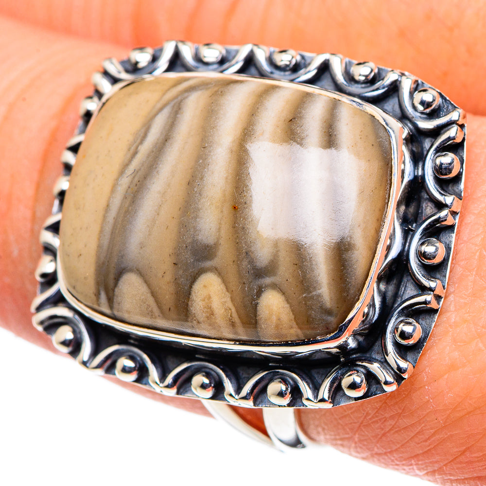 Striped Flint Rings handcrafted by Anasilvercos - RING96123
