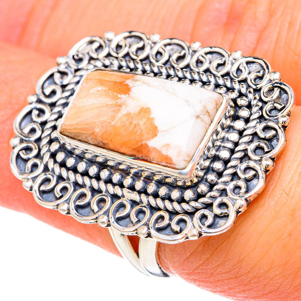 Scolecite Rings handcrafted by Anasilvercos - RING96128