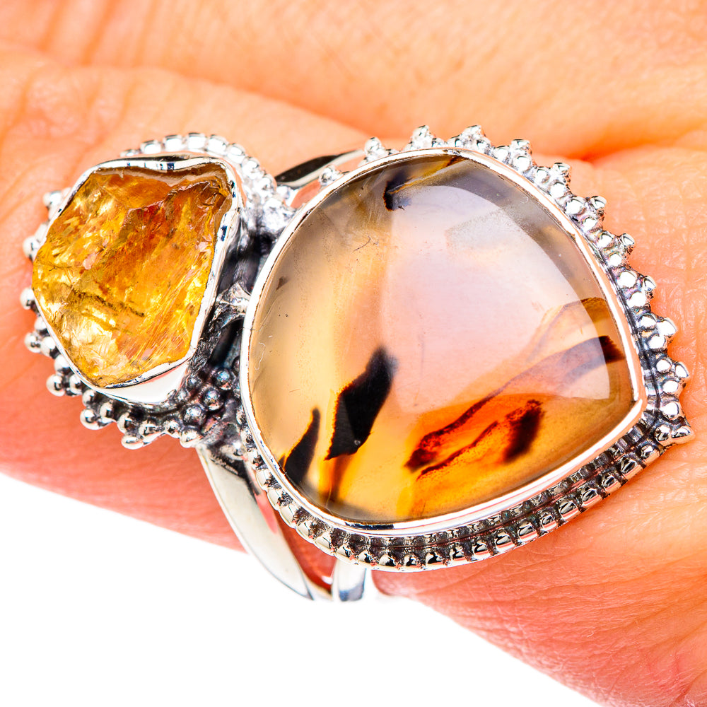 Montana Agate Rings handcrafted by Anasilvercos - RING96136