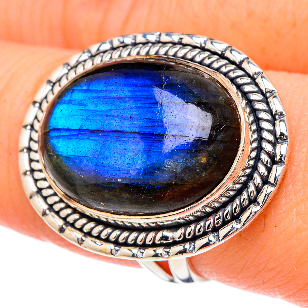 Labradorite Rings handcrafted by Anasilvercos - RING96143
