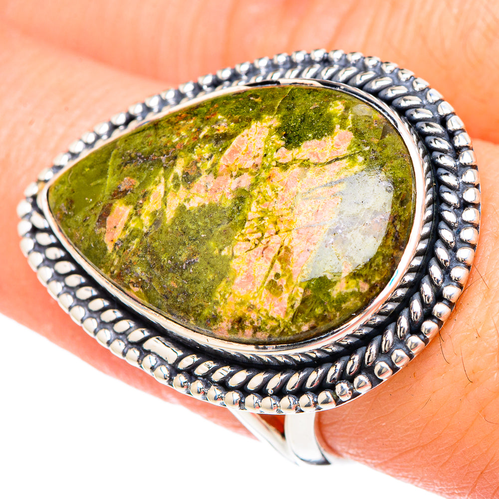 Unakite Rings handcrafted by Anasilvercos - RING96150