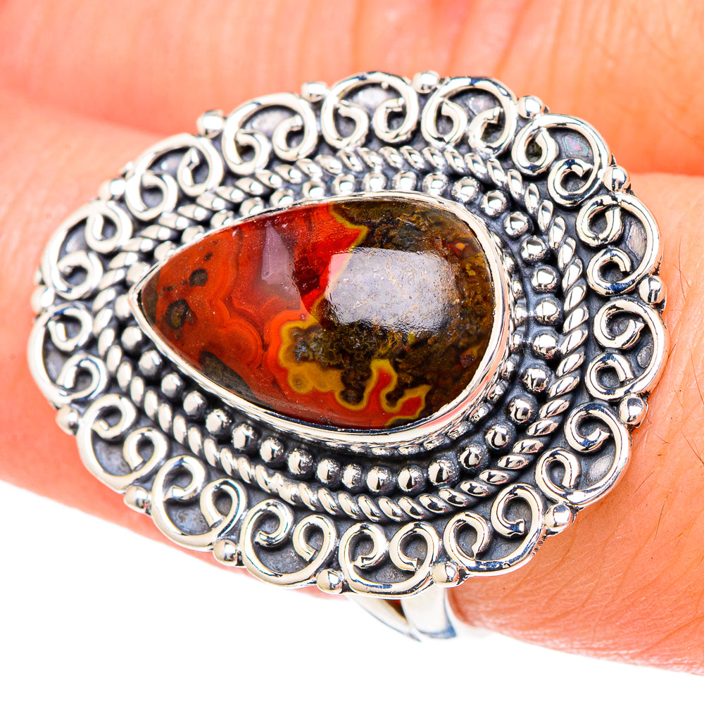 Morocco Agate Rings handcrafted by Anasilvercos - RING96162