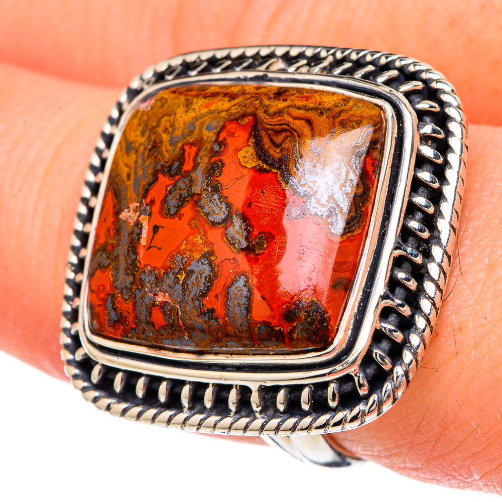 Morocco Agate Rings handcrafted by Anasilvercos - RING96169