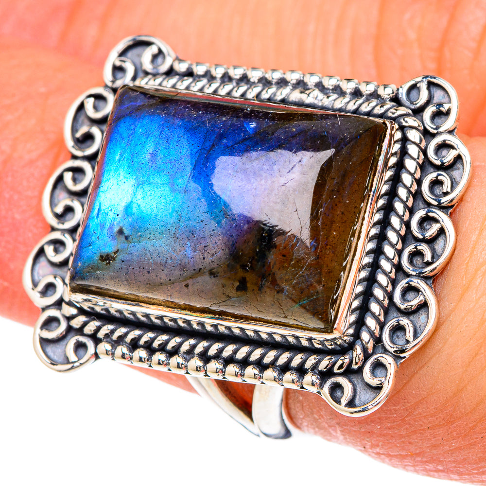 Labradorite Rings handcrafted by Anasilvercos - RING96183