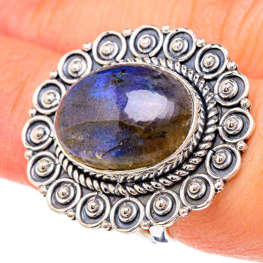 Labradorite Rings handcrafted by Anasilvercos - RING96184