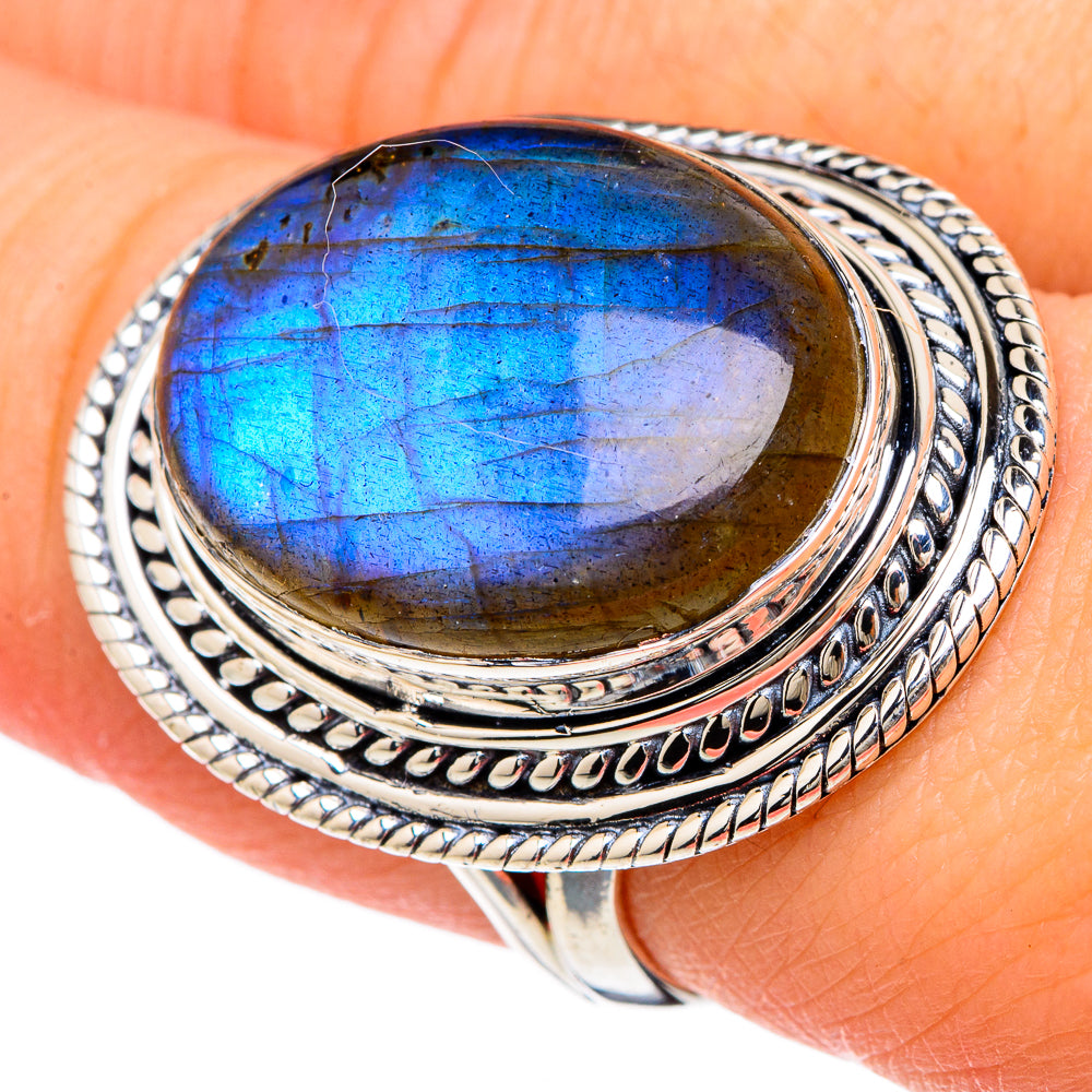 Labradorite Rings handcrafted by Anasilvercos - RING96212
