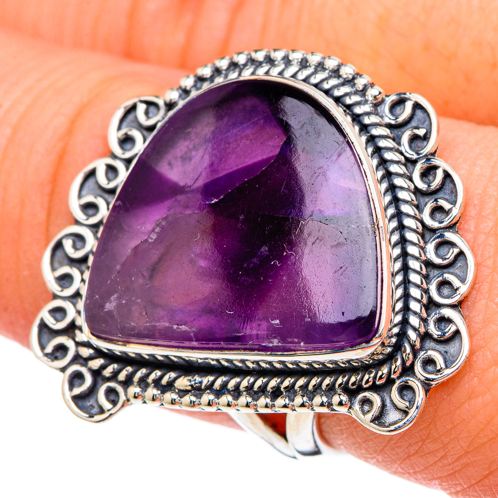 Star Amethyst Rings handcrafted by Anasilvercos - RING96231