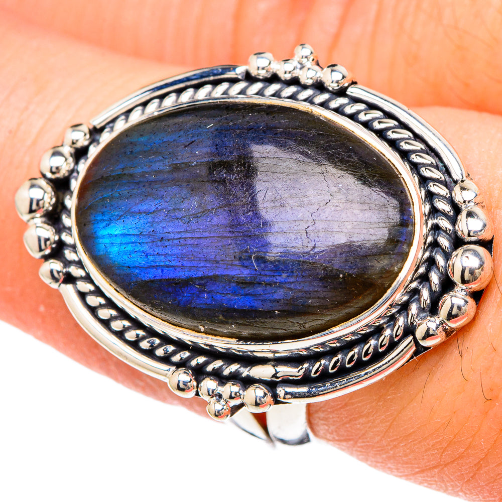 Labradorite Rings handcrafted by Anasilvercos - RING96239