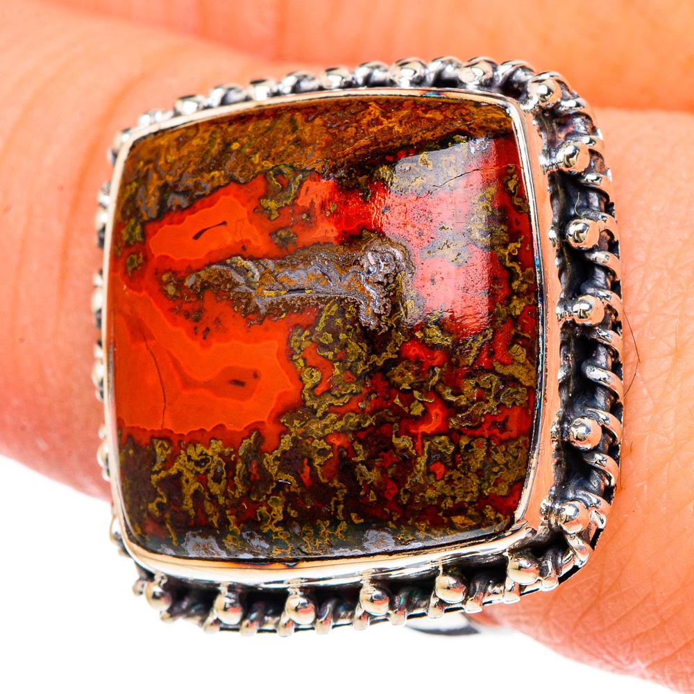 Morocco Agate Rings handcrafted by Anasilvercos - RING96248