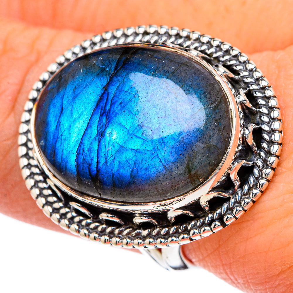Labradorite Rings handcrafted by Anasilvercos - RING96261