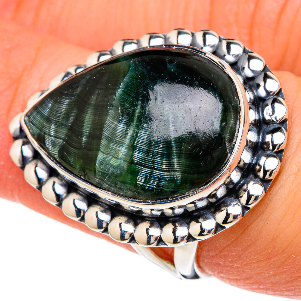 Seraphinite Rings handcrafted by Anasilvercos - RING96276