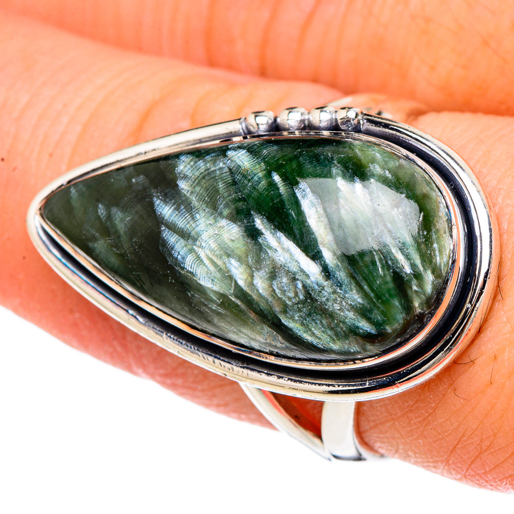 Seraphinite Rings handcrafted by Anasilvercos - RING96287