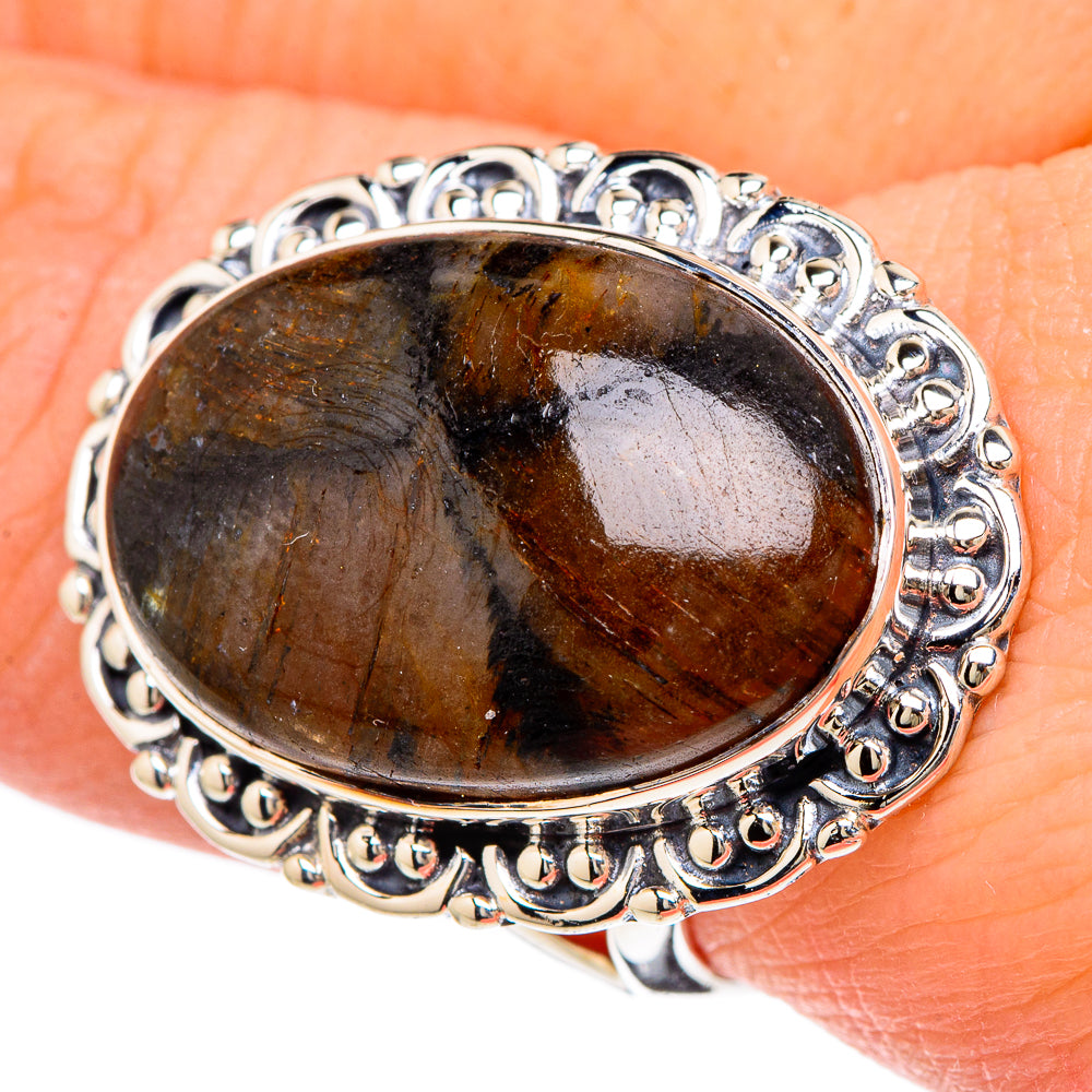Chiastolite Rings handcrafted by Anasilvercos - RING96294