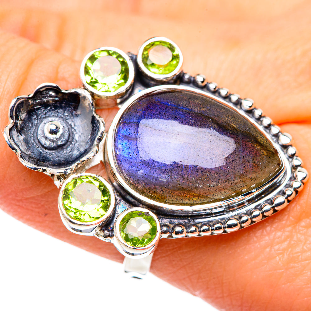 Aquamarine, Tanzanite Rings handcrafted by Anasilvercos - RING96306