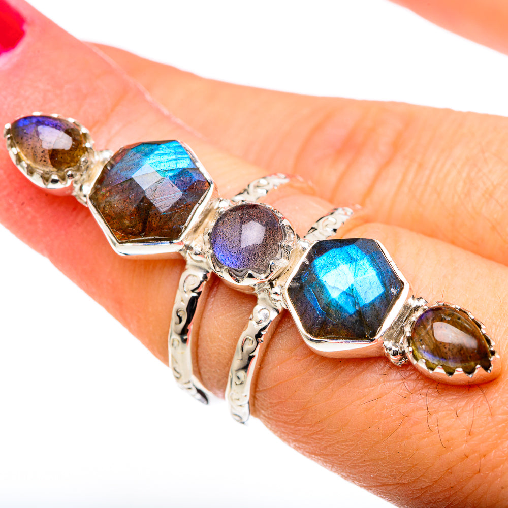 Labradorite Rings handcrafted by Anasilvercos - RING96329