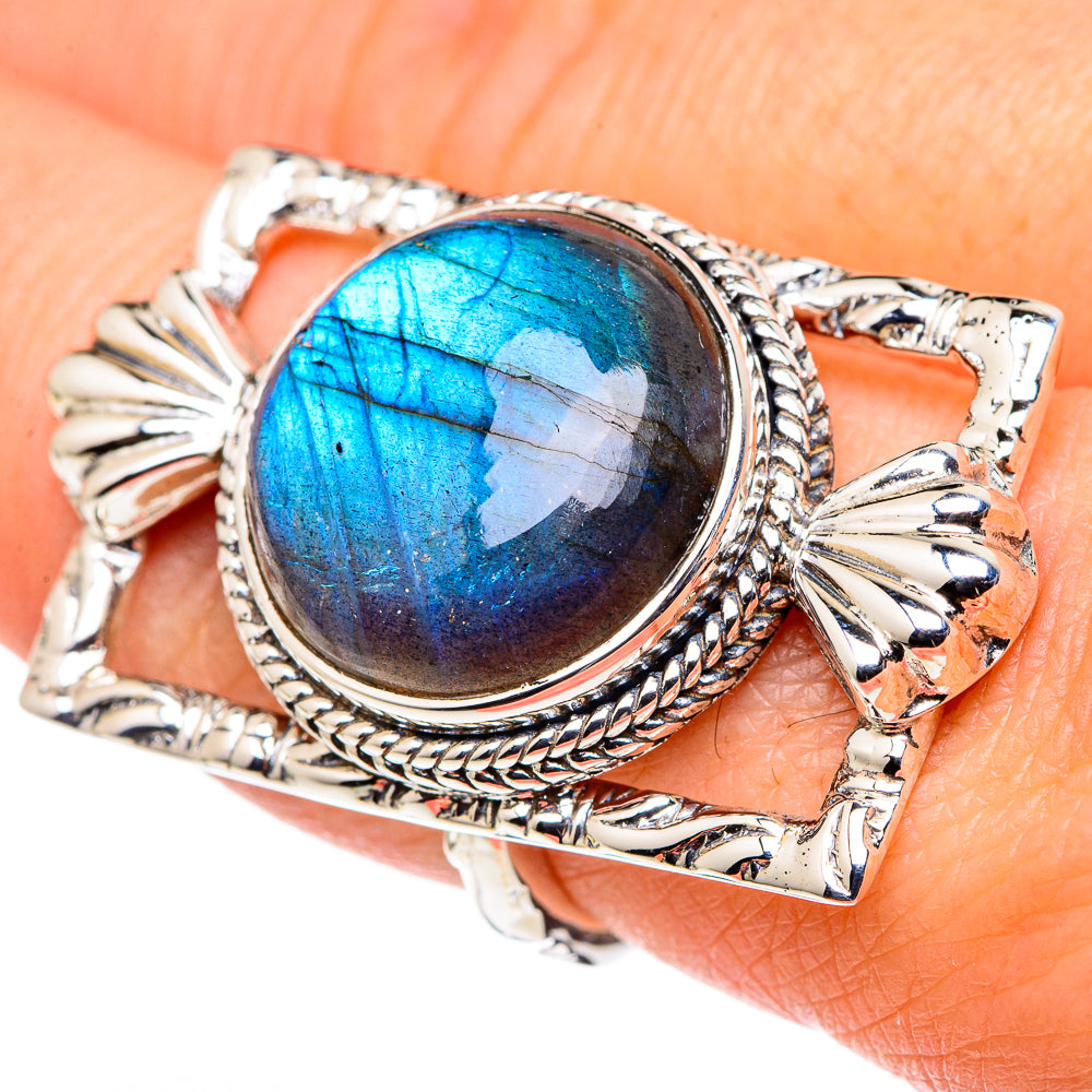Larimar, Blue Topaz Rings handcrafted by Anasilvercos - RING96354
