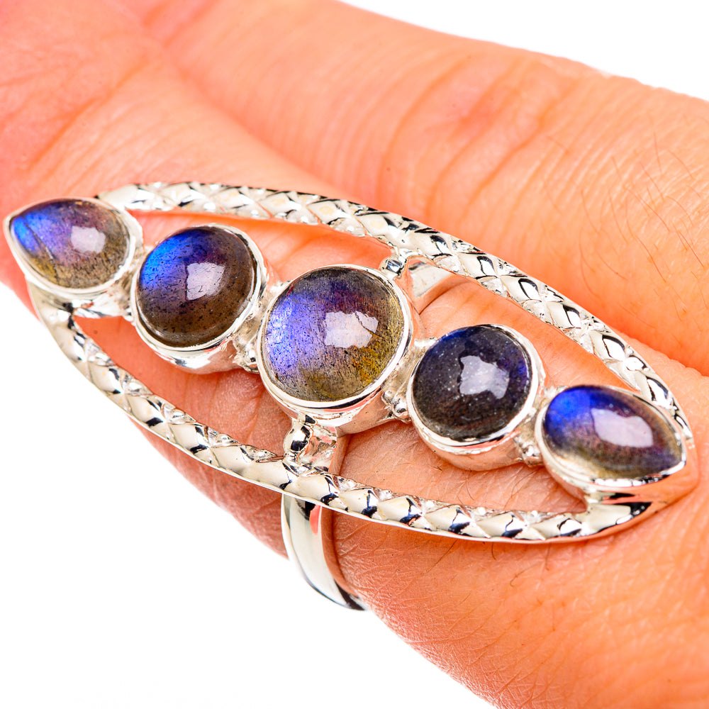 Larimar, London Blue Topaz Rings handcrafted by Anasilvercos - RING96360