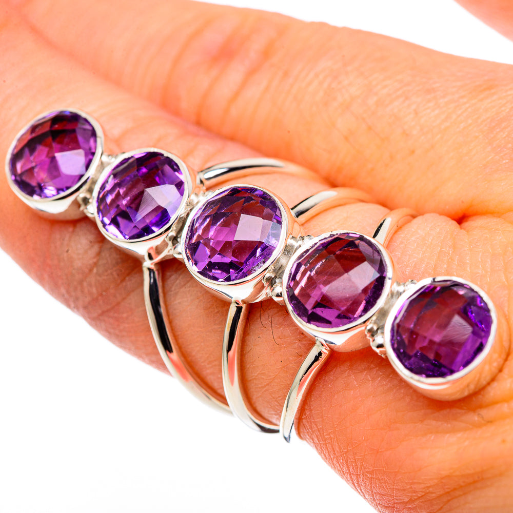 Watermelon Tourmaline, Citrine Rings handcrafted by Anasilvercos - RING96370