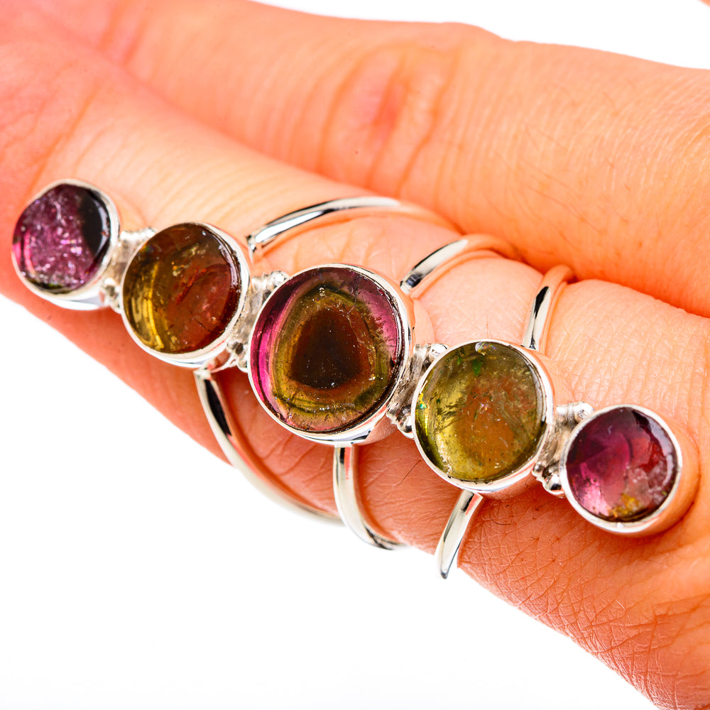 Rainbow Moonstone Rings handcrafted by Anasilvercos - RING96380