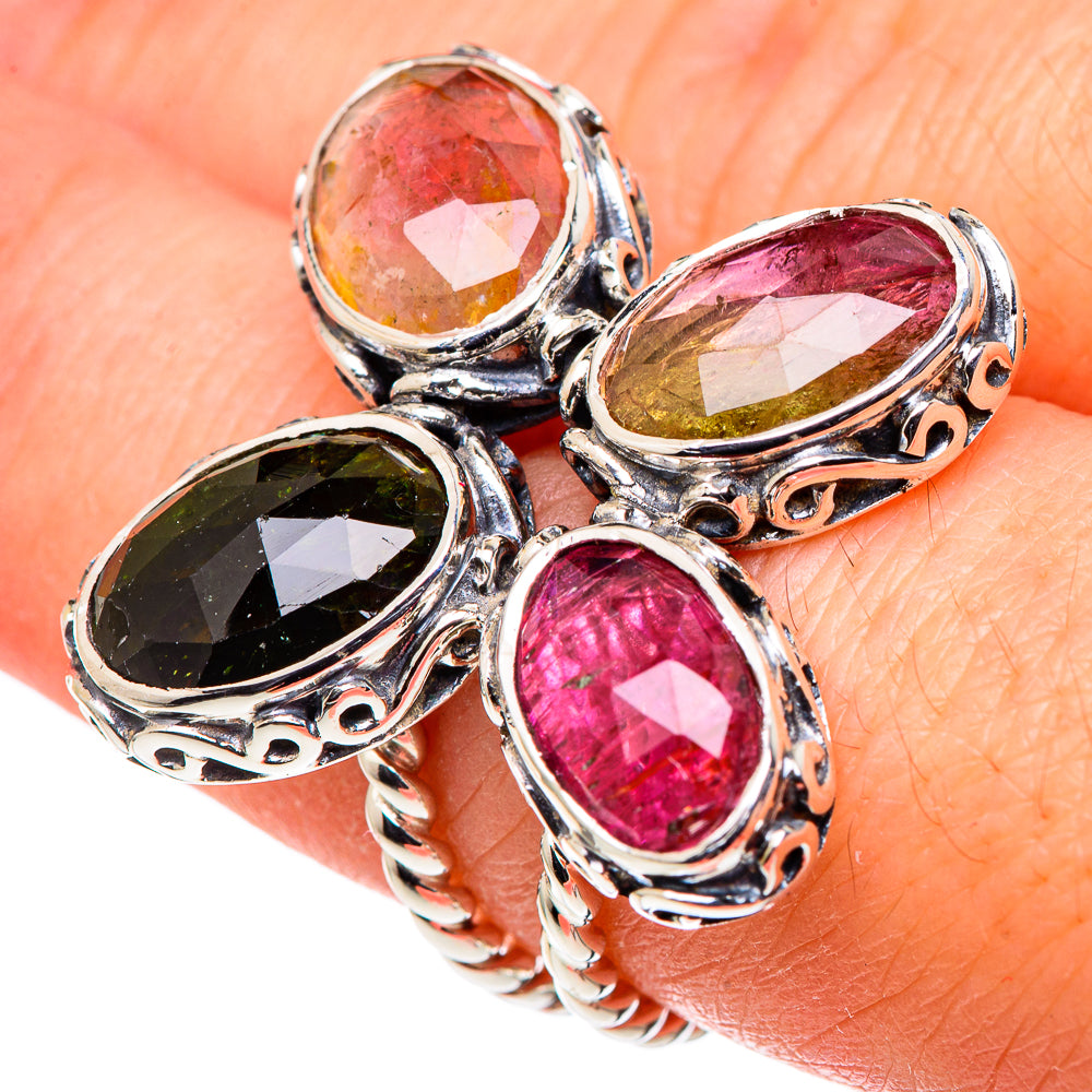 Rainbow Moonstone Rings handcrafted by Anasilvercos - RING96381