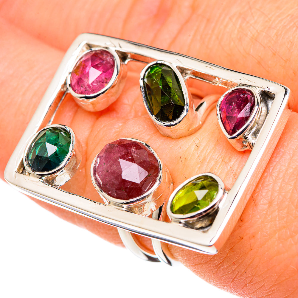 Rainbow Moonstone Rings handcrafted by Anasilvercos - RING96382