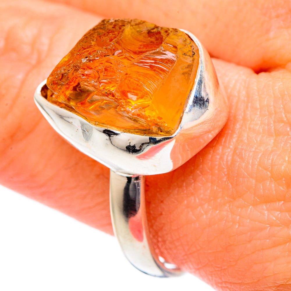 Citrine Rings handcrafted by Anasilvercos - RING96433