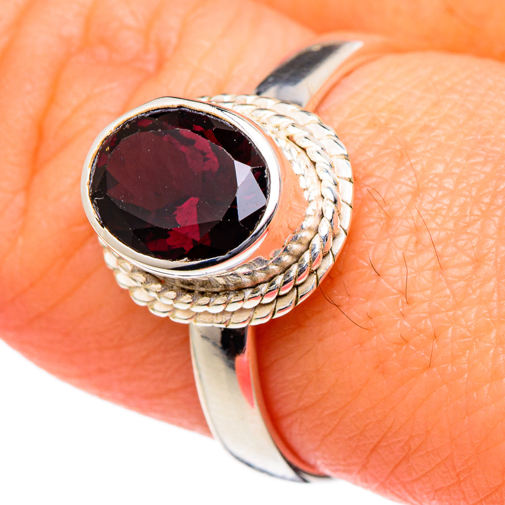 Red Spinel Rings handcrafted by Anasilvercos - RING96437