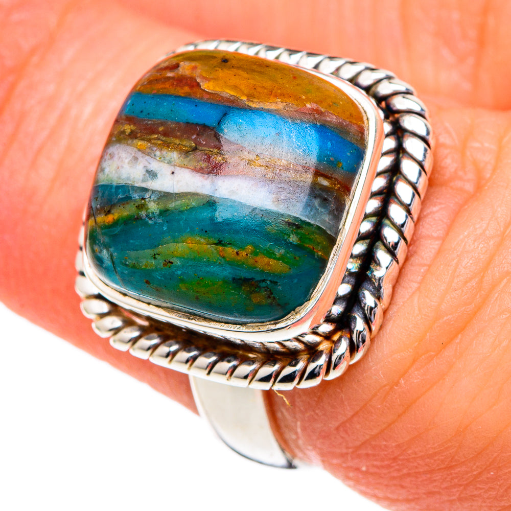 Peruvian Opal Rings handcrafted by Anasilvercos - RING96447