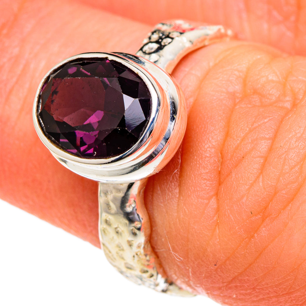 Purple Spinel Rings handcrafted by Anasilvercos - RING96460