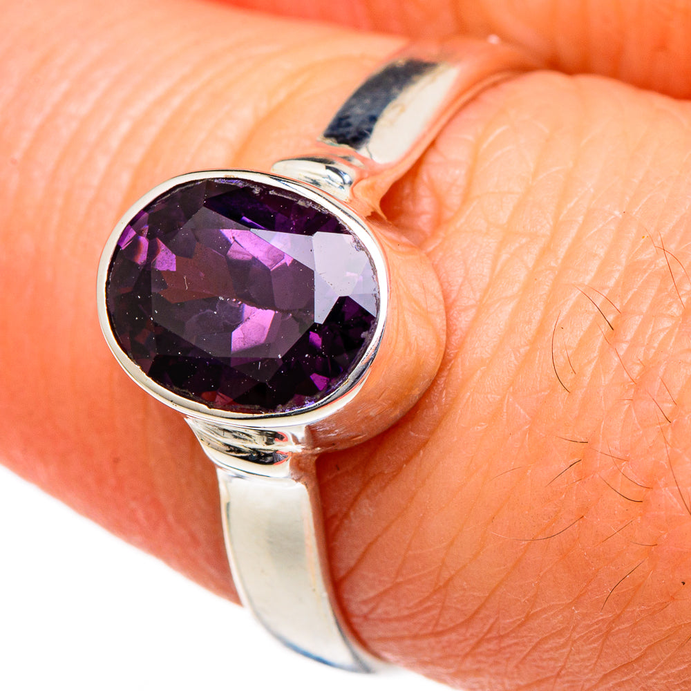 Purple Spinel Rings handcrafted by Anasilvercos - RING96461