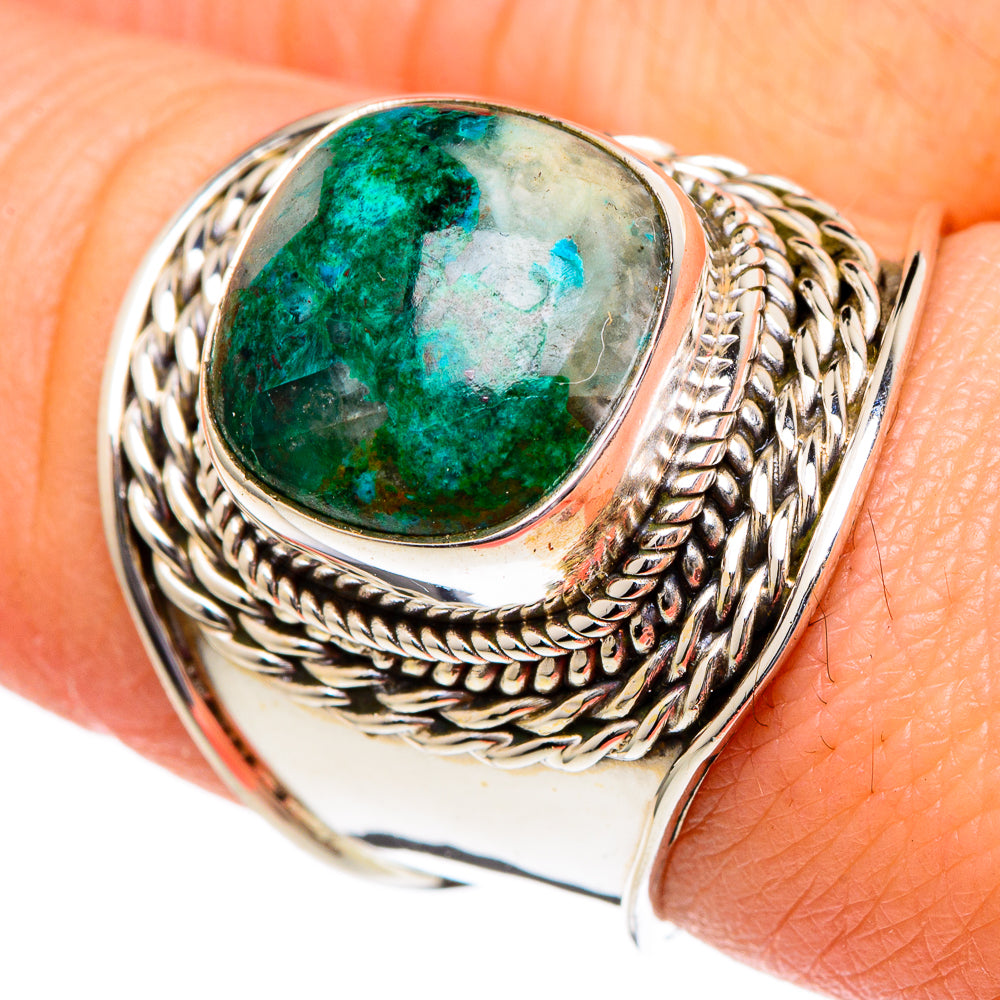 Chrysocolla Rings handcrafted by Anasilvercos - RING96470