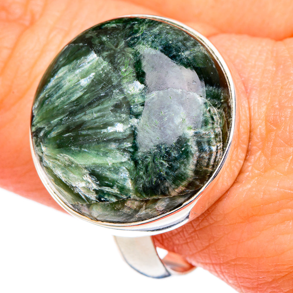Seraphinite Rings handcrafted by Anasilvercos - RING96471