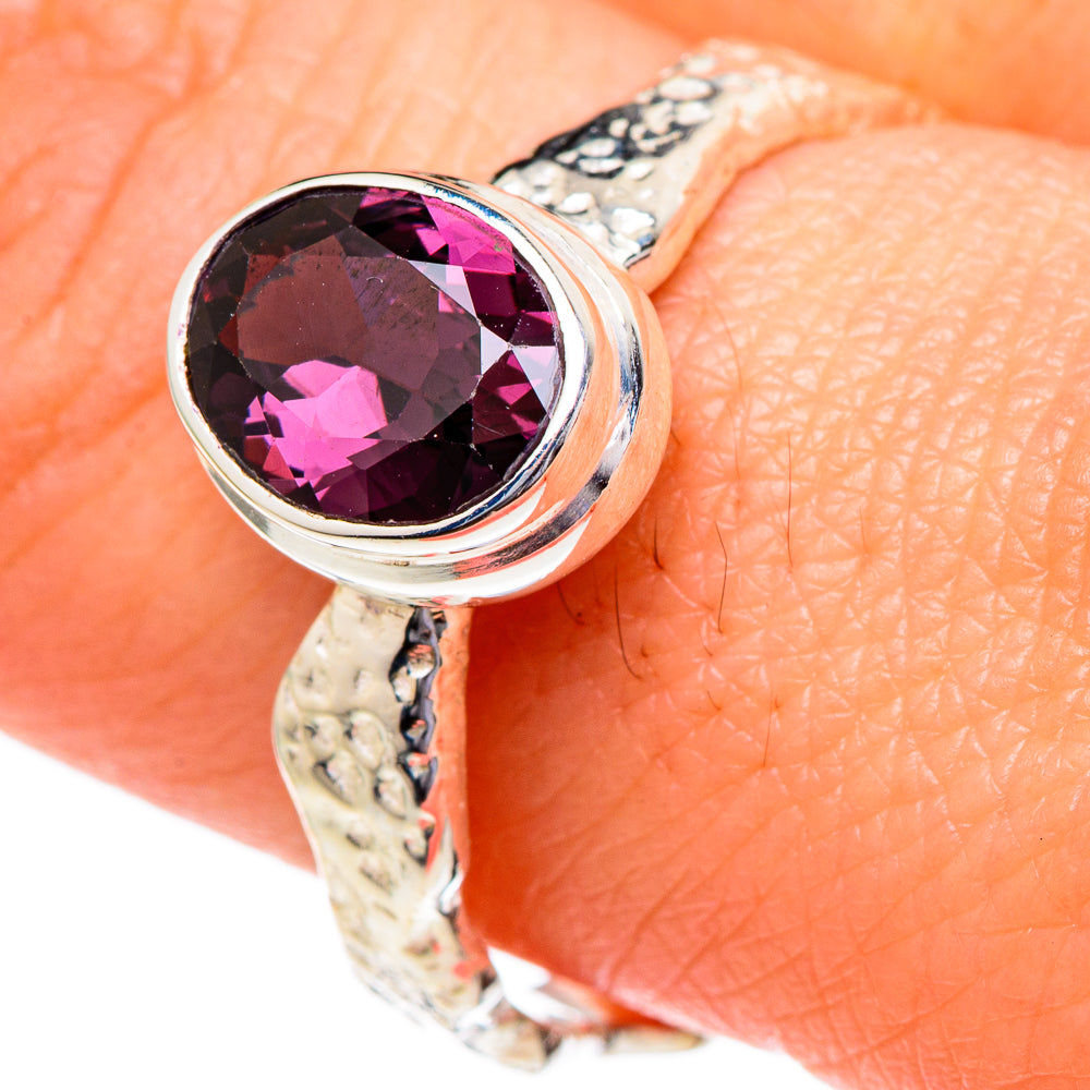 Pink Quartz Rings handcrafted by Anasilvercos - RING96477