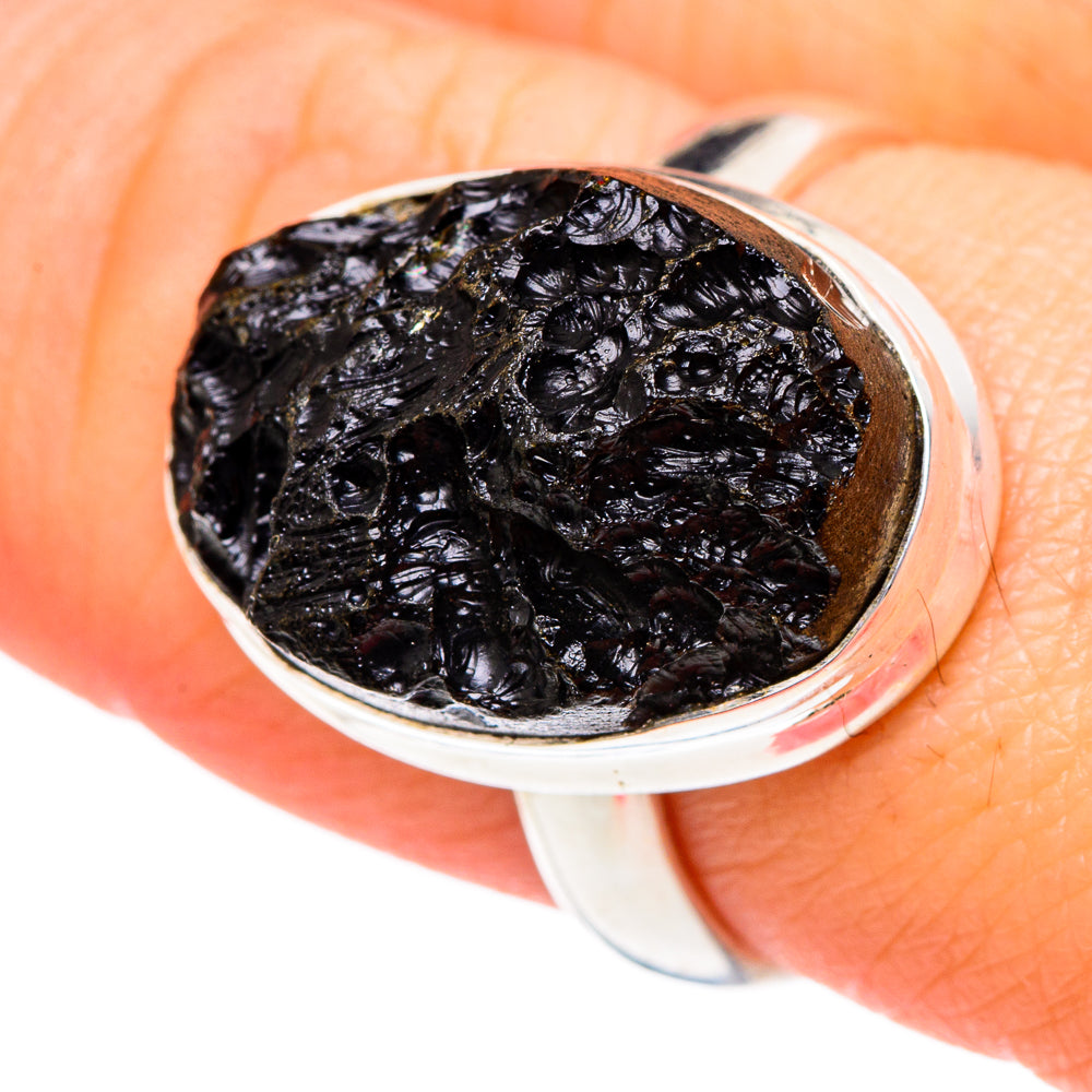 Tektite Rings handcrafted by Anasilvercos - RING96482
