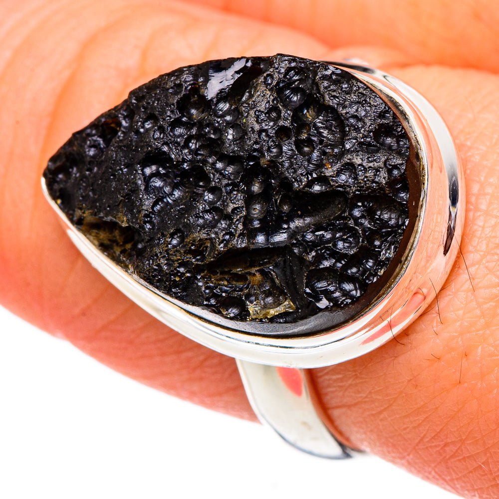 Tektite Rings handcrafted by Anasilvercos - RING96483