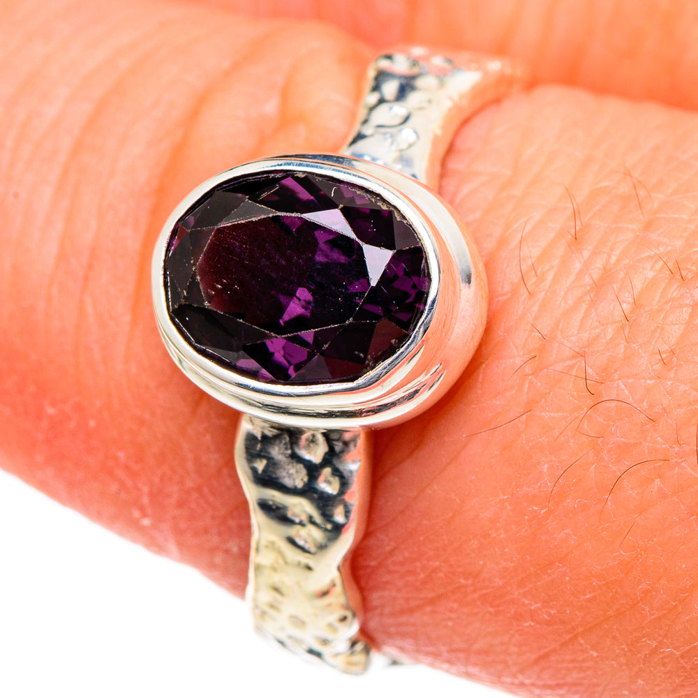 Purple Spinel Rings handcrafted by Anasilvercos - RING96496