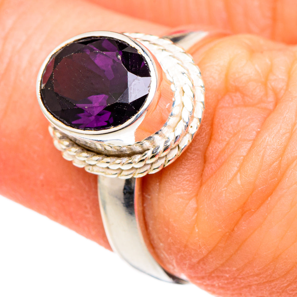 Purple Spinel Rings handcrafted by Anasilvercos - RING96497
