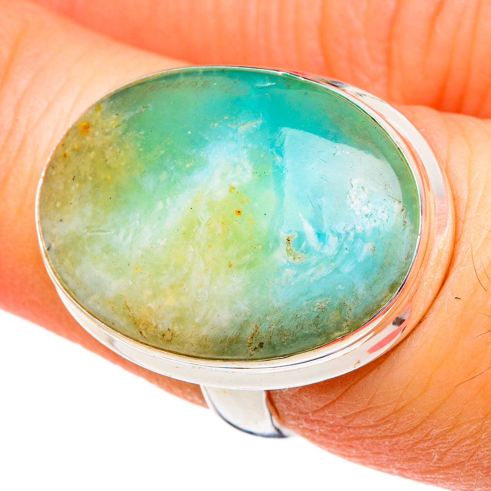 Peruvian Opal Rings handcrafted by Anasilvercos - RING96504