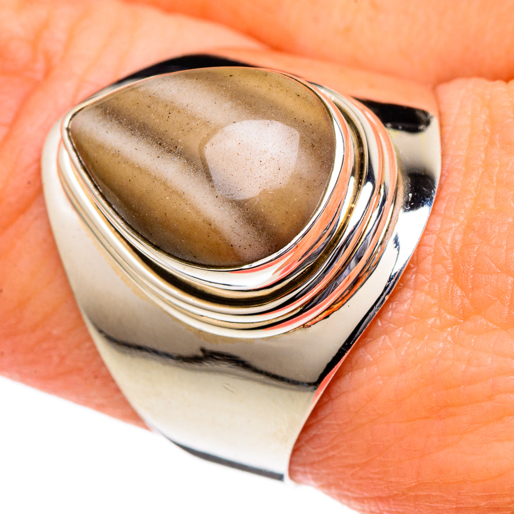 Striped Flint Rings handcrafted by Anasilvercos - RING96507