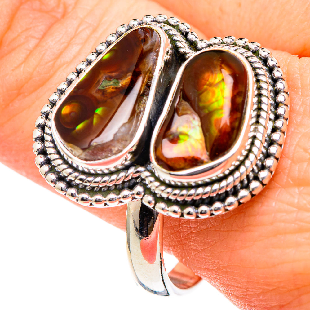 Mexican Fire Agate Rings handcrafted by Anasilvercos - RING96508