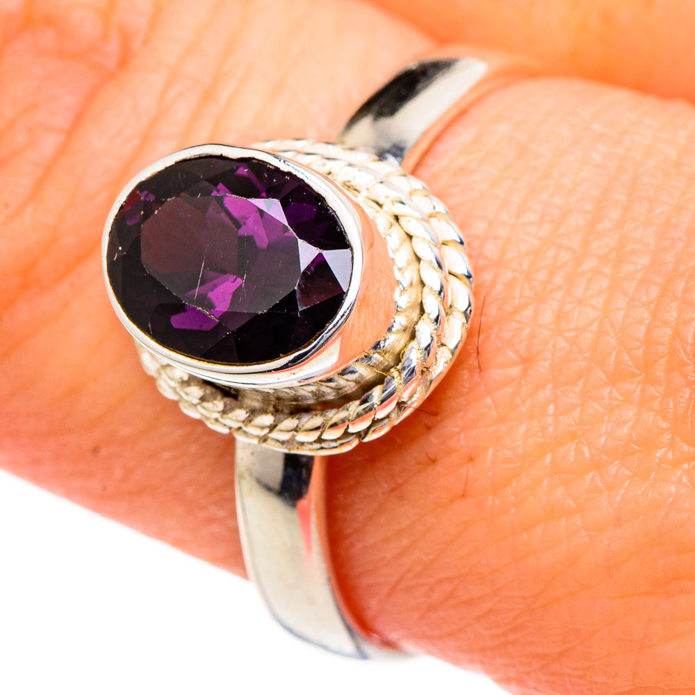Purple Spinel Rings handcrafted by Anasilvercos - RING96509
