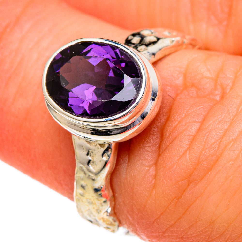Purple Spinel Rings handcrafted by Anasilvercos - RING96513