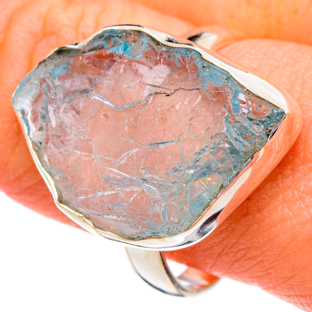 Aquamarine Rings handcrafted by Anasilvercos - RING96537