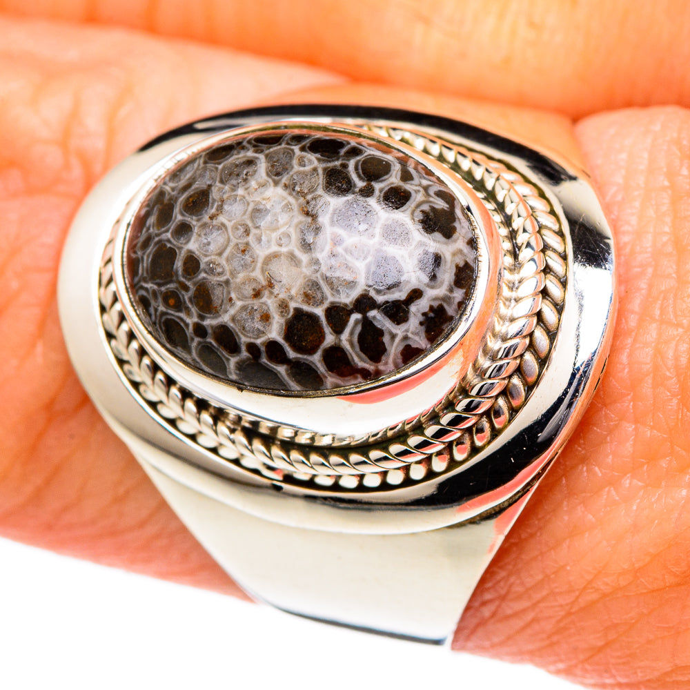 Stingray Coral Rings handcrafted by Anasilvercos - RING96547