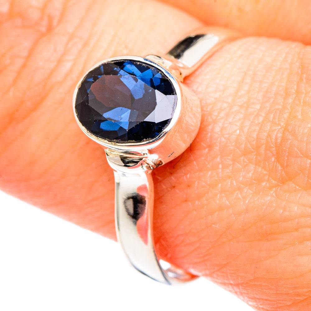Blue Spinel Rings handcrafted by Anasilvercos - RING96549