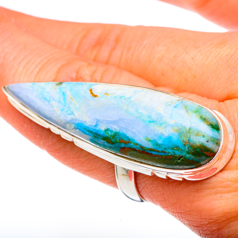 Peruvian Opal Rings handcrafted by Anasilvercos - RING96570