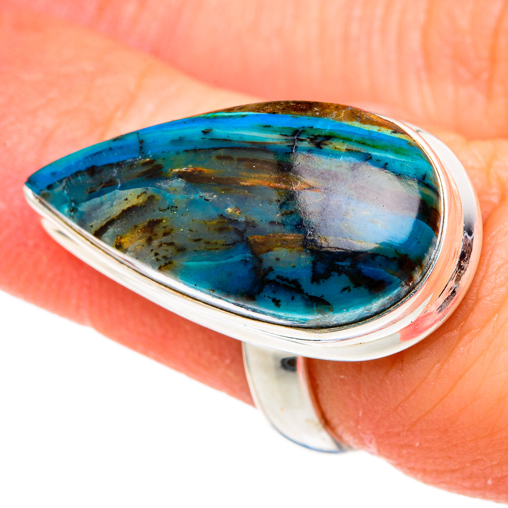 Peruvian Opal Rings handcrafted by Anasilvercos - RING96573
