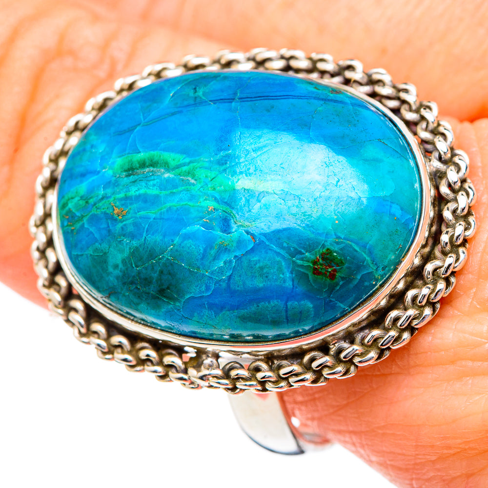 Chrysocolla Rings handcrafted by Anasilvercos - RING96577
