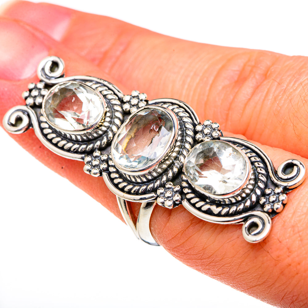 Green Amethyst Rings handcrafted by Anasilvercos - RING96585